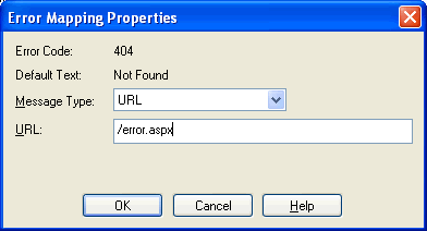 Error mapping properties